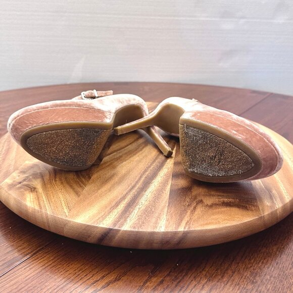 Velvet platform pumps - Picture 8 of 8